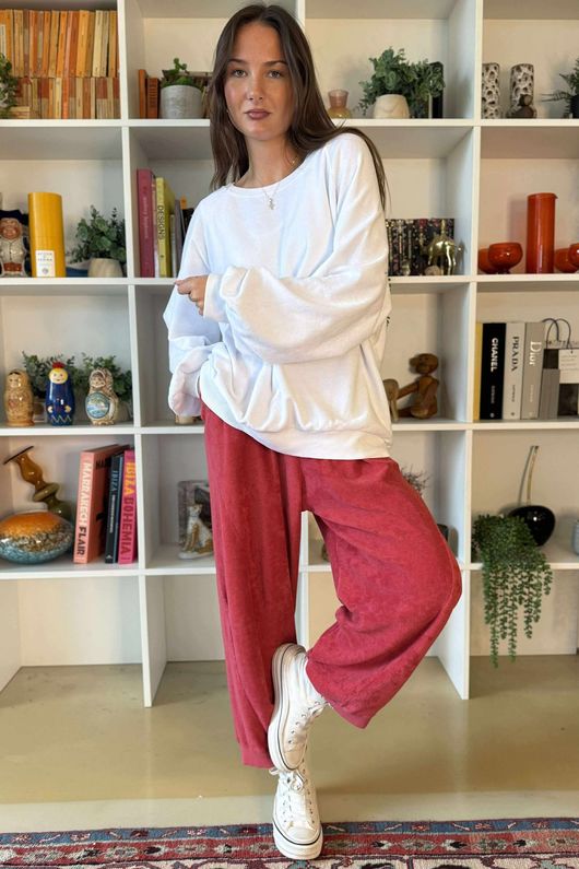 Terry B Classic Sweatshirt White